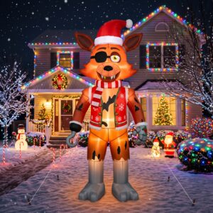 FNAF Five Nights at Freddy's Foxy 10' Foot Tall Massive Caracter Inflatable LED Blow Up Decoration Party Prop Christmas