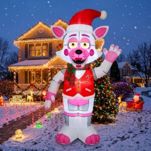FNAF Five Nights at Freddy's Funtime Foxy 10' Foot Tall Massive Caracter Inflatable LED Blow Up Decoration Party Prop Christmas