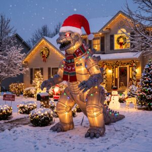 Godzilla vs Kong Mechagodzilla 10' Foot Tall Massive Caracter Inflatable LED Blow Up Decoration Party Prop Christmas