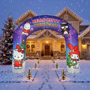 Hello Kitty Theme Inflatable Arch Yard 9'x8' Foot Decoration Party Prop Sign Christmas