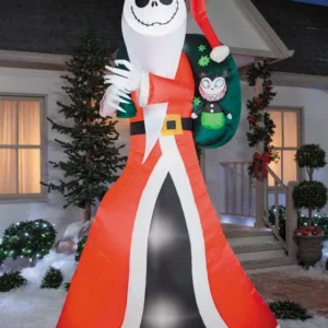 Nightmare before Christmas Jack as Sandy Claws Inflatable Yard 10' Foot Decoration Party Prop Sign Christmas