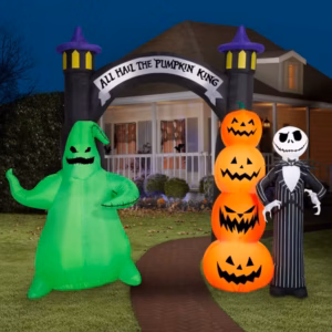 Nightmare before Christmas Jack Oogie Boogie Arch Inflatable Yard 8.5' Foot Decoration Party Prop Sign Halloween