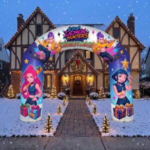 KPop Demon Hunters Theme Inflatable Arch Yard 9'x8' Foot Decoration Party Prop Sign Christmas