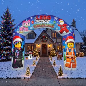 Lego Movie Theme Inflatable Arch Yard 9'x8' Foot Decoration Party Prop Sign Christmas