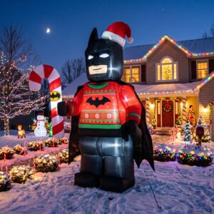 Lego Movie Batman 10' Foot Tall Massive Caracter Inflatable LED Blow Up Decoration Party Prop Christmas