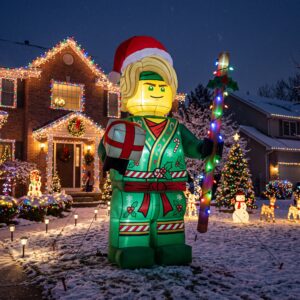 Lego Ninjago Lloyd Ninja 10' Foot Tall Massive Caracter Inflatable LED Blow Up Decoration Party Prop Christmas