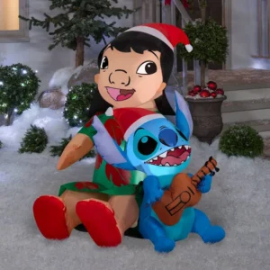 Lilo and Stitch Christmas Luau Inflatable Yard 4' Foot Decoration Party Prop Sign Christmas