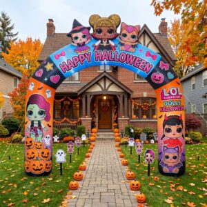 LOL Surprise Dolls Theme Inflatable Arch Yard 9'x8' Foot Decoration Party Prop Sign Halloween