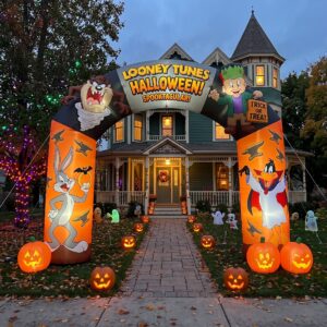 Looney Tunes Theme Inflatable Arch Yard 9'x8' Foot Decoration Party Prop Sign Halloween