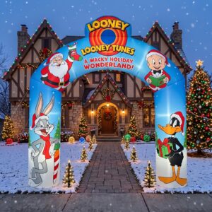 Looney Tunes Theme Inflatable Arch Yard 9'x8' Foot Decoration Party Prop Sign Christmas