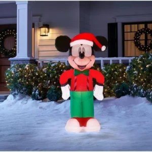 Mickey Mouse Holiday Outfit Inflatable Yard 3.5' Foot Decoration Party Prop Sign Christmas