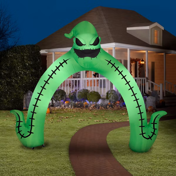 Nightmare before Christmas Oogie Boogie Arch Inflatable Yard 10' Foot Decoration Party Prop Sign Halloween