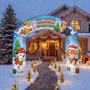 Paw Patrol Theme Inflatable Arch Yard 9'x8' Foot Decoration Party Prop Sign Christmas