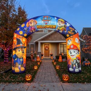 Paw Patrol Theme Inflatable Arch Yard 9'x8' Foot Decoration Party Prop Sign Halloween