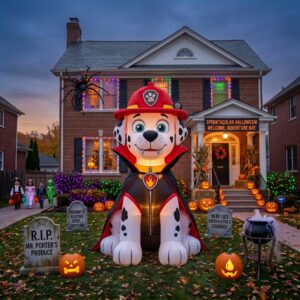Paw Patrol Marshall Vampire Costume 10' Foot Tall Massive Caracter Inflatable LED Blow Up Decoration Party Prop Halloween