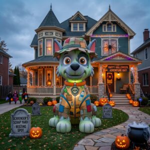 Paw Patrol Rocky Recycler Costume 10' Foot Tall Massive Caracter Inflatable LED Blow Up Decoration Party Prop Halloween