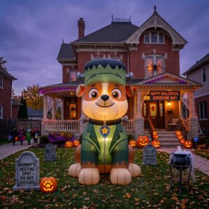 Paw Patrol Rubble Frankenstein Costume 10' Foot Tall Massive Caracter Inflatable LED Blow Up Decoration Party Prop Halloween