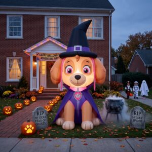 Paw Patrol Skye Witch Costume 10' Foot Tall Massive Caracter Inflatable LED Blow Up Decoration Party Prop Halloween