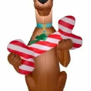 Scooby Doo holding Giant Bone Inflatable Yard 5' Foot Decoration Party Prop Sign Christmas