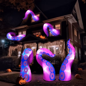 Octopus Tentacles 3 Piece Set Inflatable Yard 4.5', 5' and 6' Foot Decoration Party Prop Sign Halloween