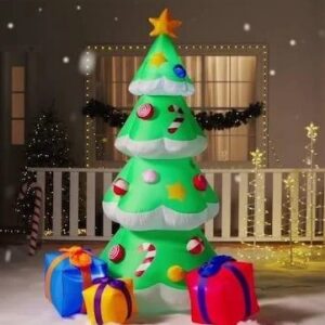 Christmas Trees with Presents Gifts Inflatable Yard 7' Foot Decoration Party Prop Sign Christmas