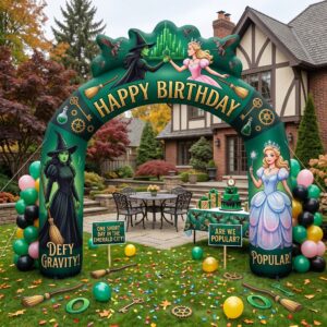 Wicked Theme Inflatable Arch Yard 9'x8' Foot Decoration Party Prop Sign Birthday