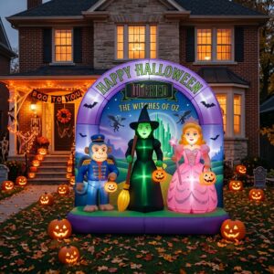 Wicked Characters Giant Yard Inflatable Scene 8' Foot Tall by 10' Foot Wide Decoration Party Prop Sign Halloween