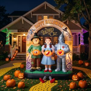 Wizard of Oz Characters Giant Yard Inflatable Scene 8' Foot Tall by 10' Foot Wide Decoration Party Prop Sign Halloween