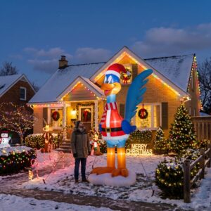 Looney Tunes Road Runner 10' Foot Tall Massive Caracter Inflatable LED Blow Up Decoration Party Prop Christmas