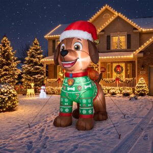 Paw Patrol Zuma Dog 10' Foot Tall Massive Caracter Inflatable LED Blow Up Decoration Party Prop Christmas